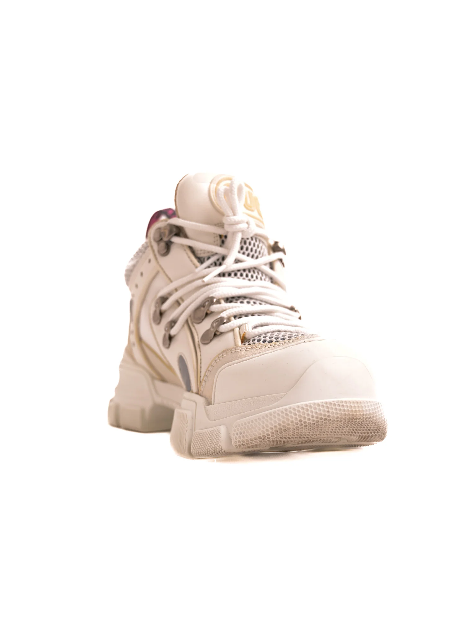Gucci White Leather Sneakers — 2