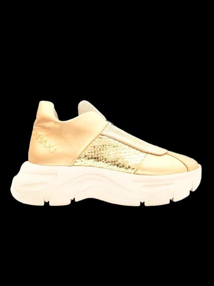 Fabi Yellow Leather Sneakers — photo 1