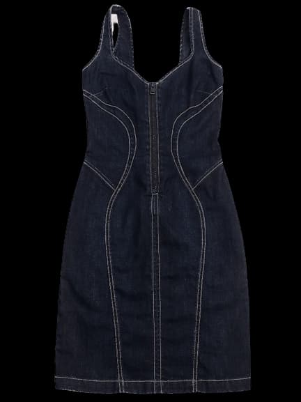 Versace Blue Cotton Dress — photo 1