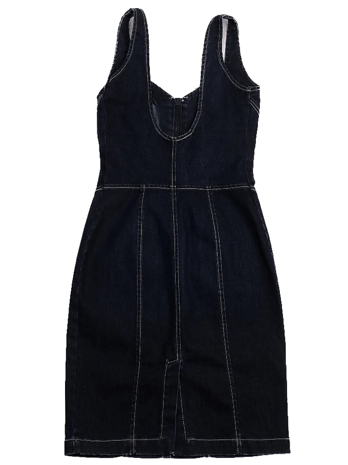 Versace Blue Cotton Dress — 2