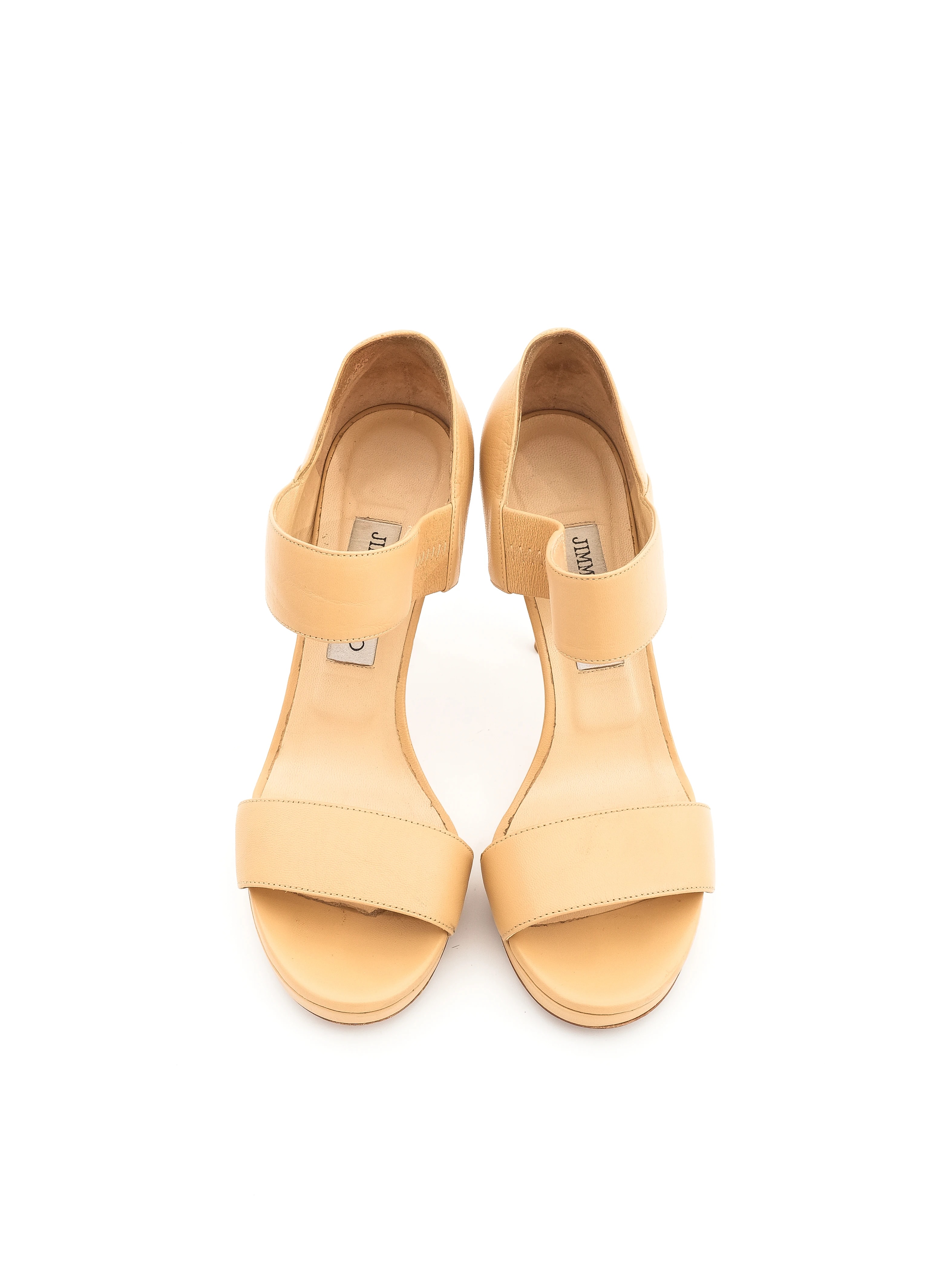 Jimmy Choo Orange Leather Sandals — 2