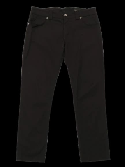 Emporio Armani Black Viscose Casual Trousers