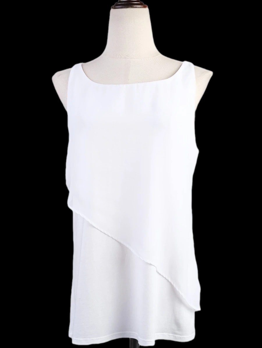 Hugo Boss White Polyester Top — 1