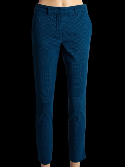 Marella Blue Cotton Casual Trousers