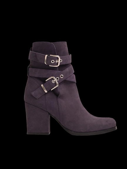 Cacharel Laurel Purple Genuine suede Ankle Boots — 1