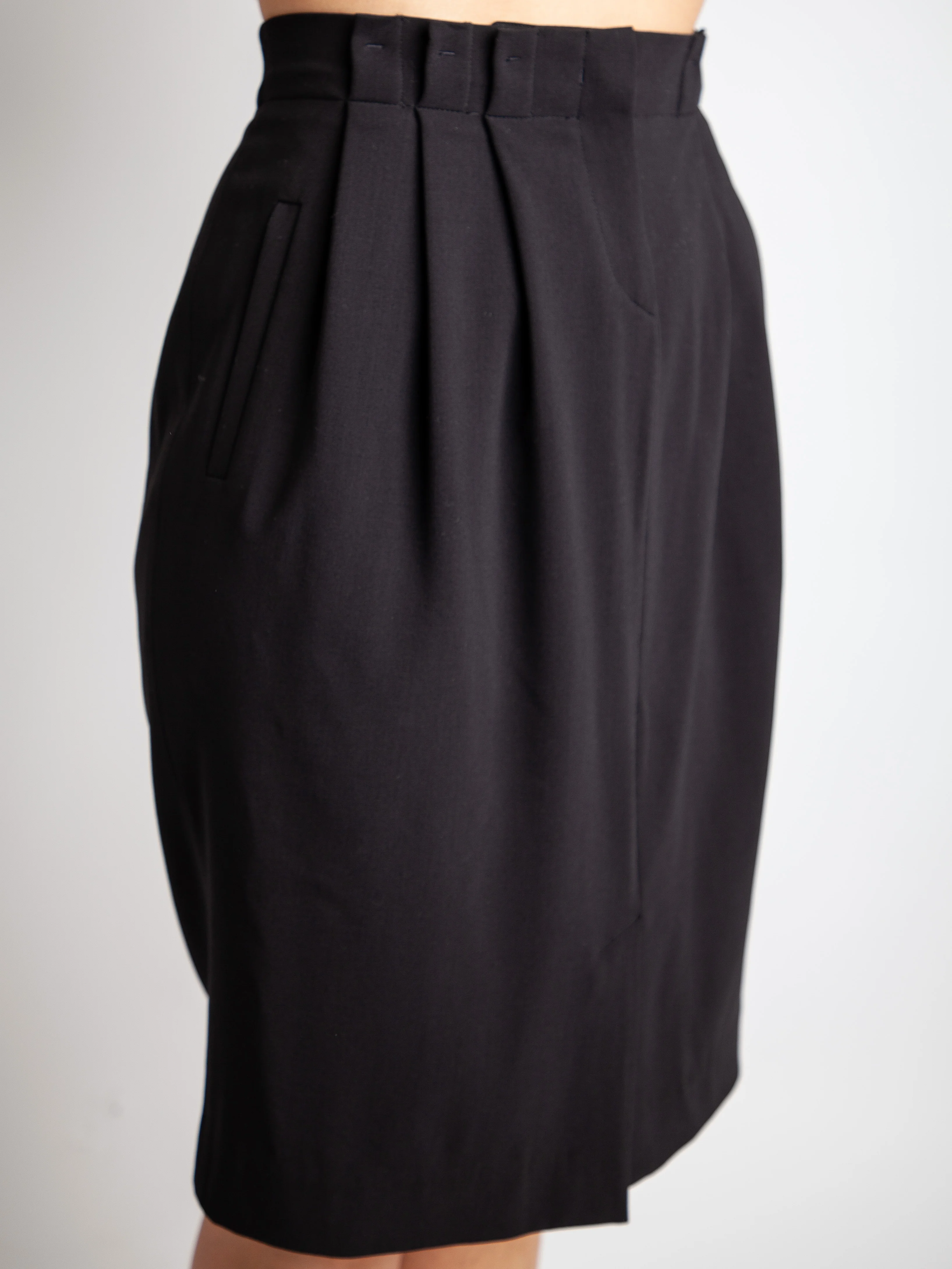 Armani Exchange Black Polyester Pencil Skirt — 2