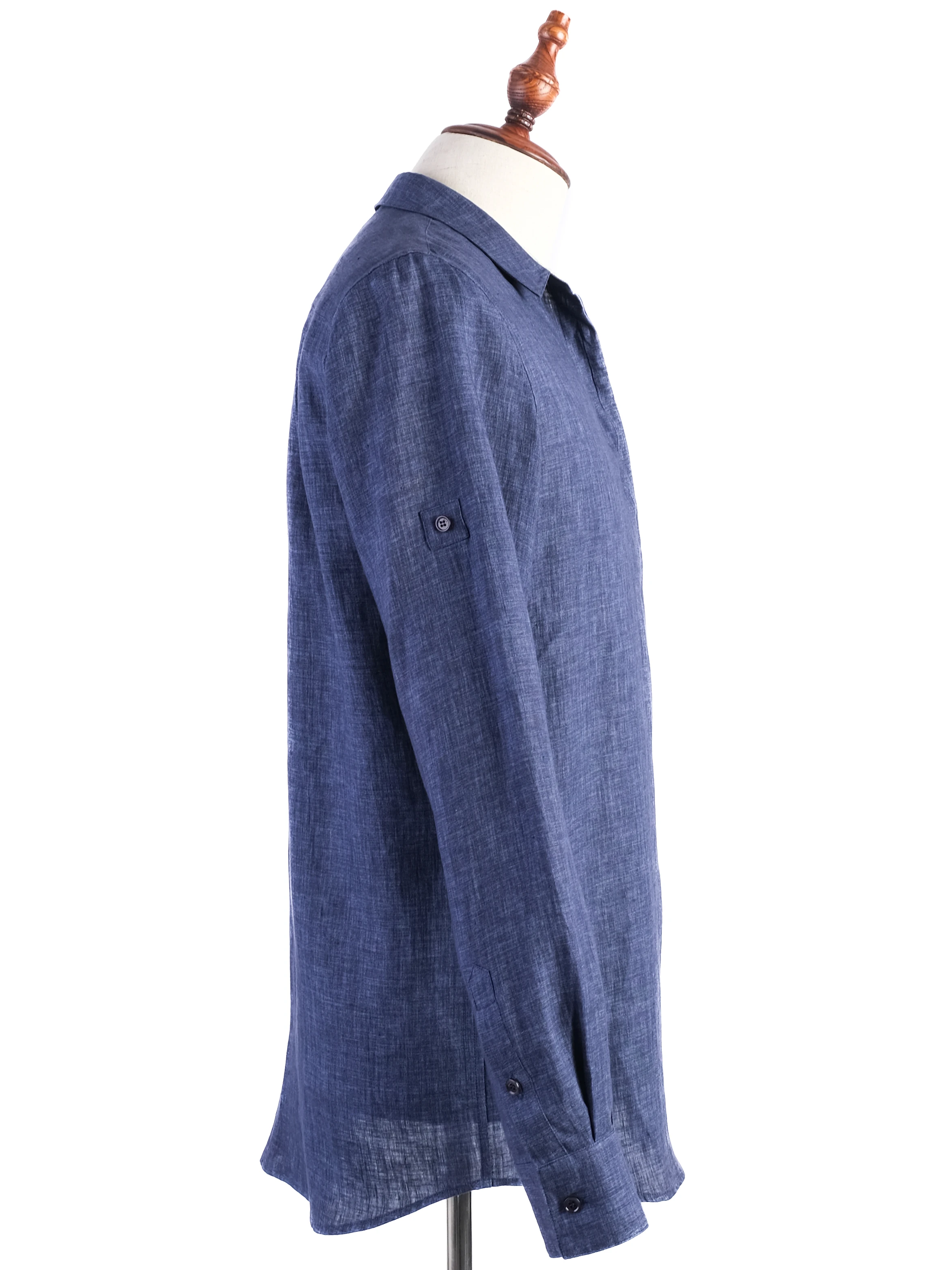 Loro Piana Blue Len Shirt — 3