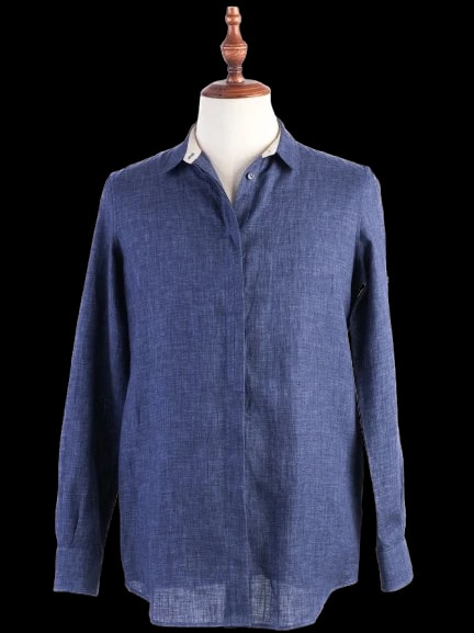 Loro Piana Blue Len Shirt — 2