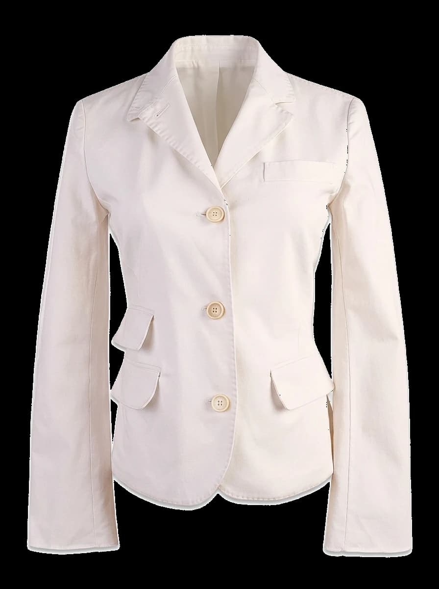 Loro Piana White Cotton Blazer — photo 1
