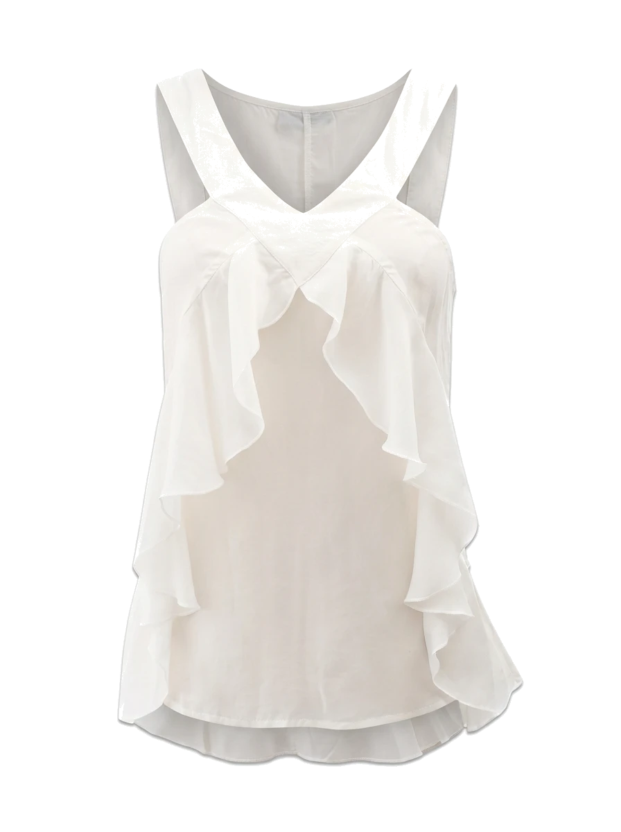 MaxCo White Cotton Top — 1