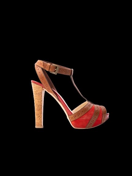 Greymer Leather High Heel Sandals