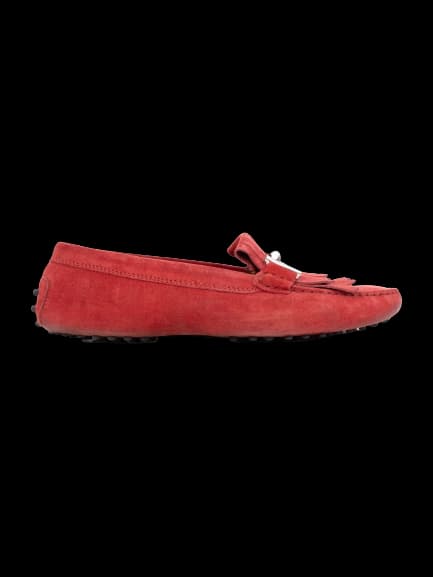 Tod's Red Leather Moccasins — photo 1