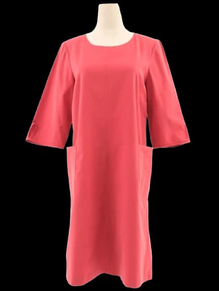 MaxCo Red Cotton Casual Dress