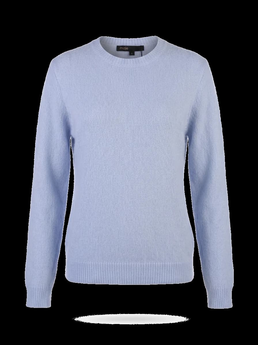 Maje Blue Nylon Sweater