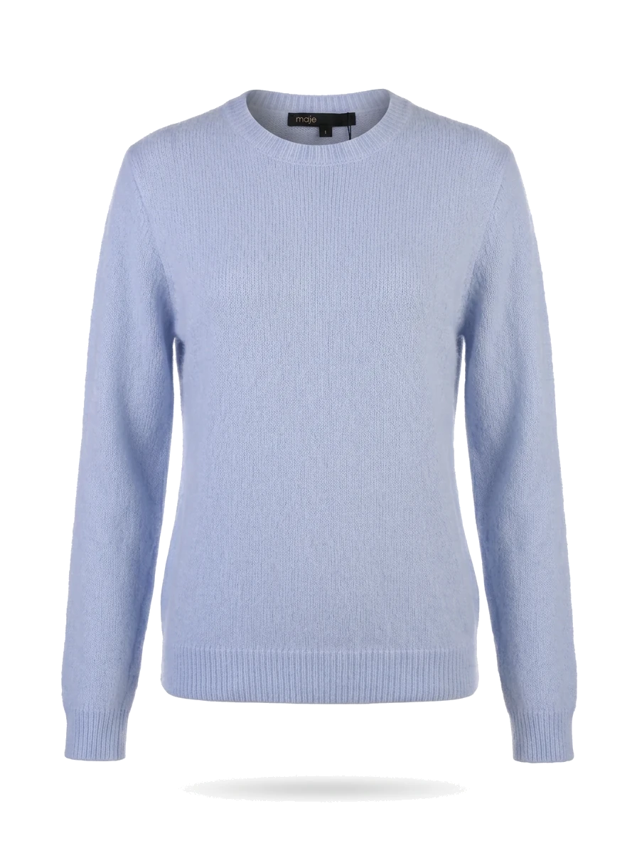 Maje Blue Nylon Sweater — 1