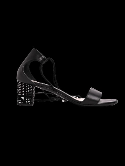 Dior Black Leather Low Heel Sandals — 1