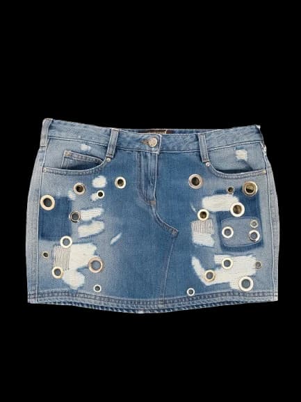 Roberto Cavalli Blue Cotton Designer Piece — photo 1