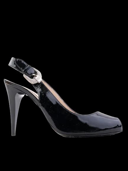 Essere Black Leather Pumps