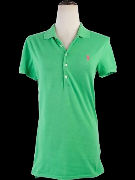 Ralph Lauren Green Cotton Polo Shirt — 1