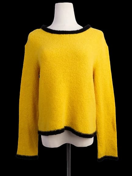 Moschino Yellow Wool Pullover