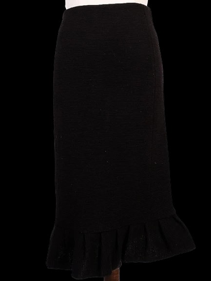 Emporio Armani Black Viscose Pencil Skirt — 2