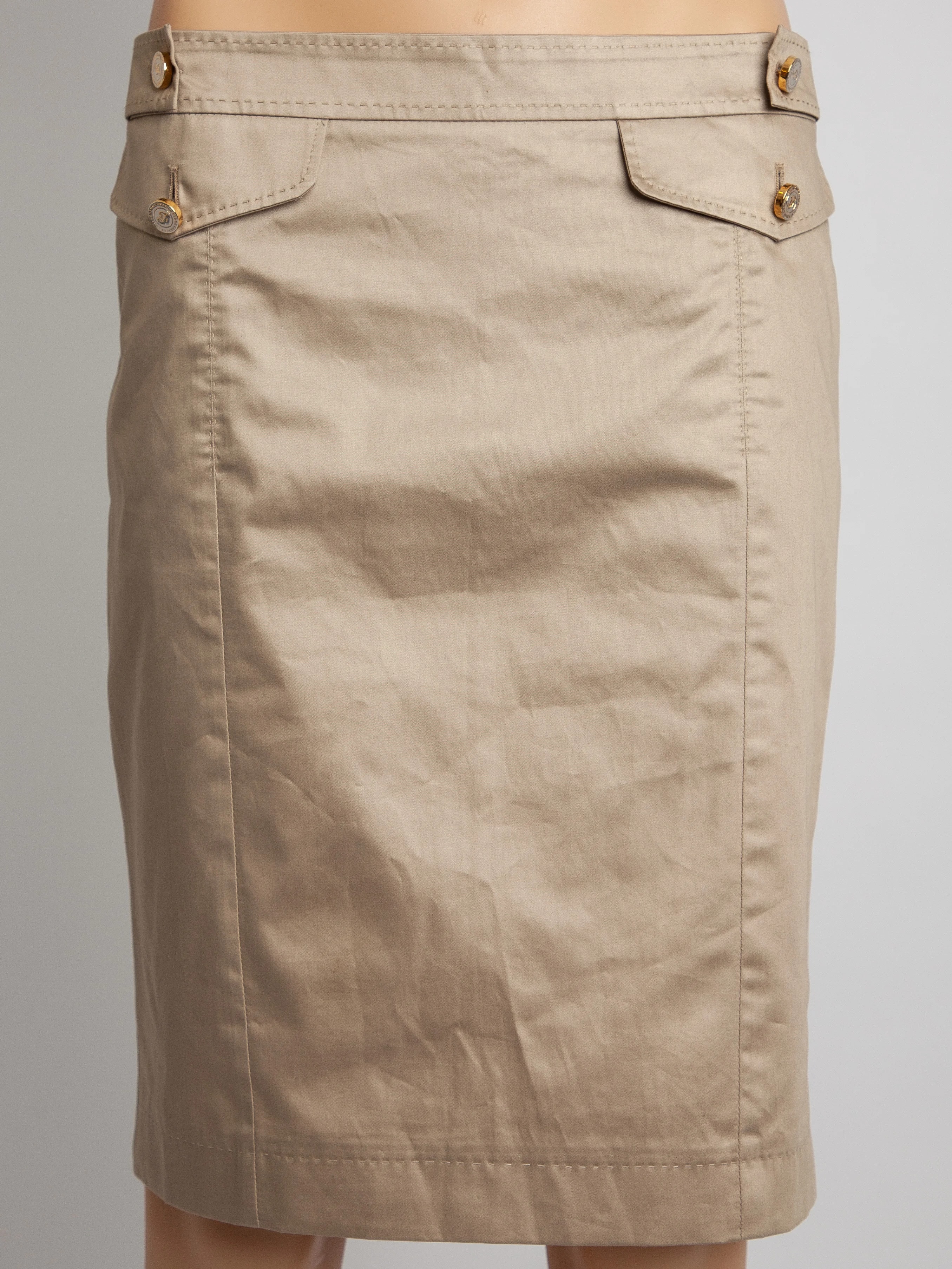 Gianfranco Ferrè Green Polyester Pencil Skirt — 2