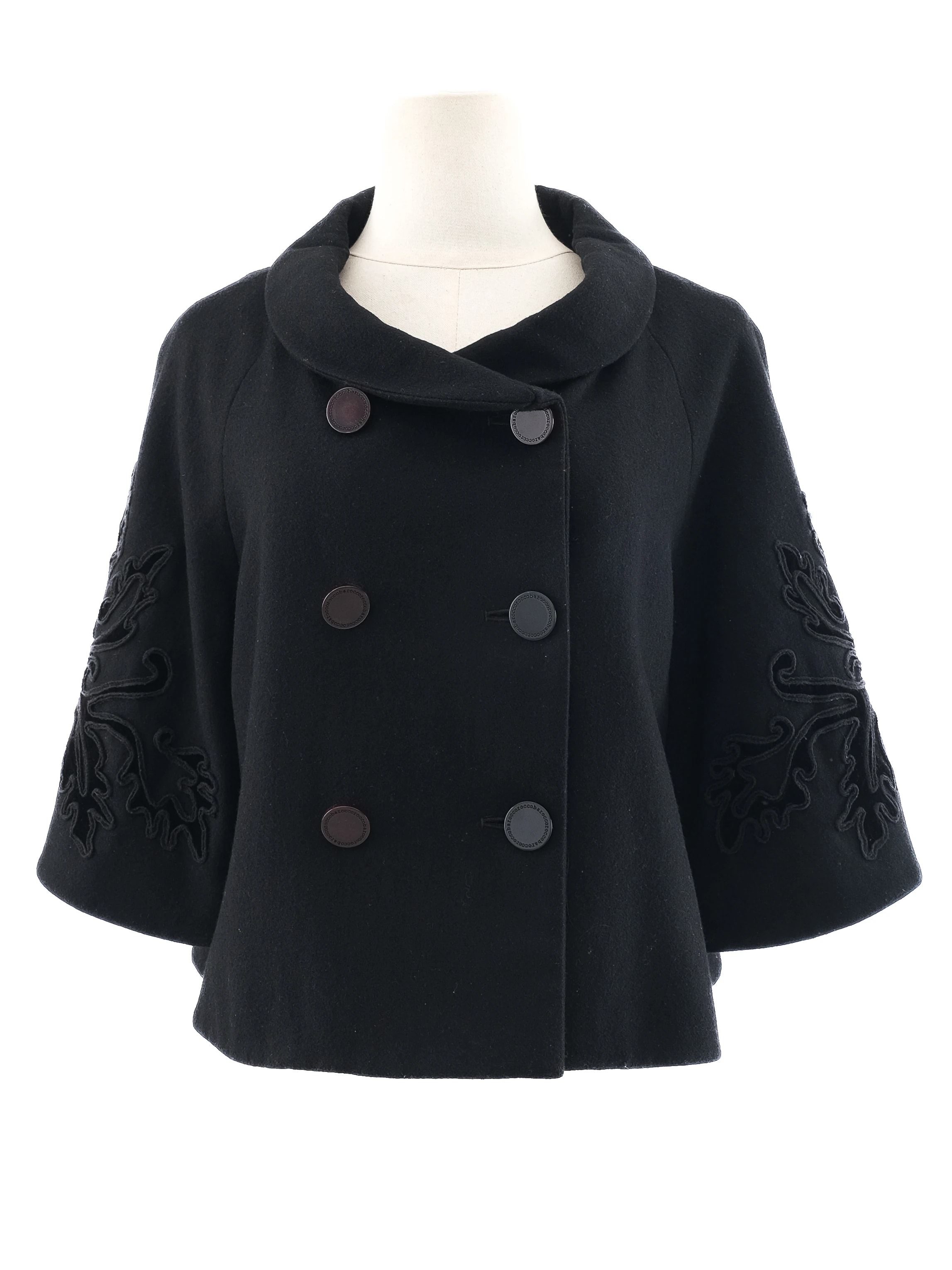 Roccobarocco Black Viscose Blazer — 3