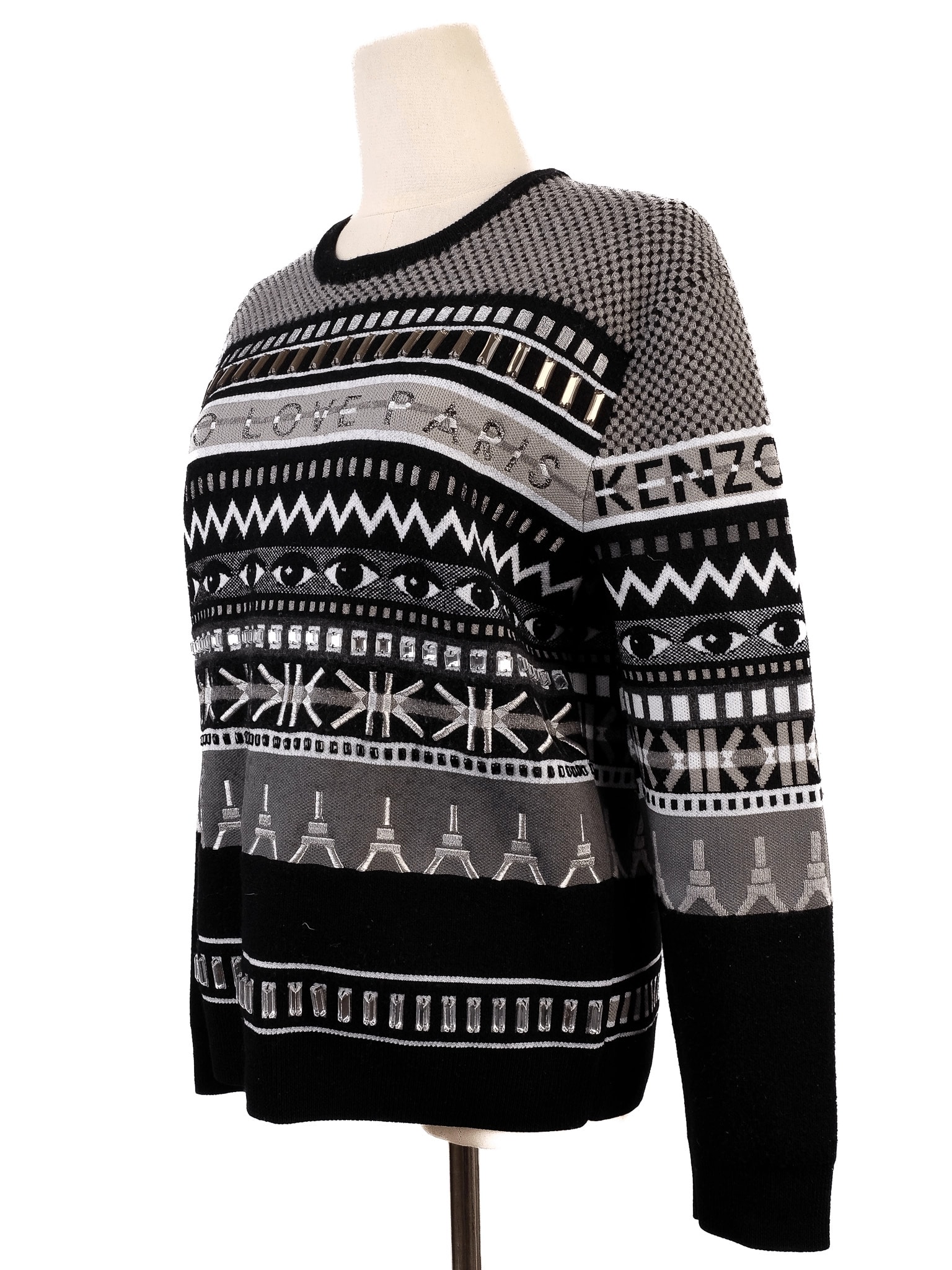 Alexander McQueen Black Wool Sweatshirt — 3