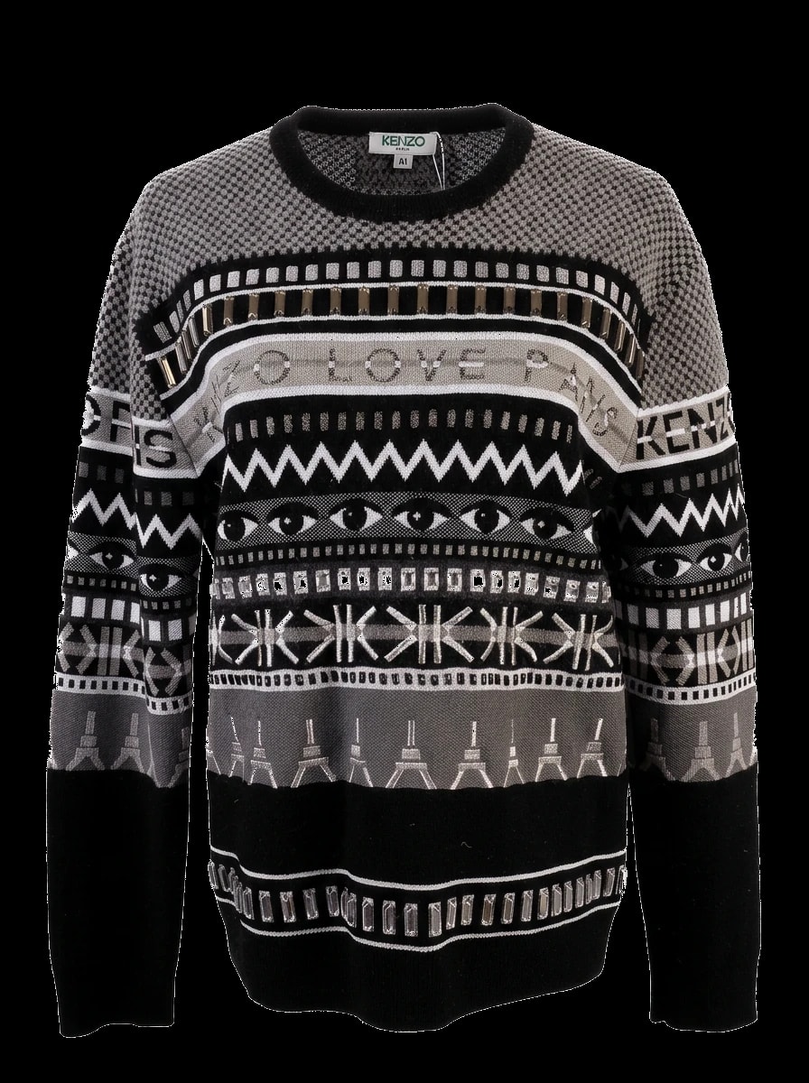 Alexander McQueen Black Wool Sweatshirt — 1