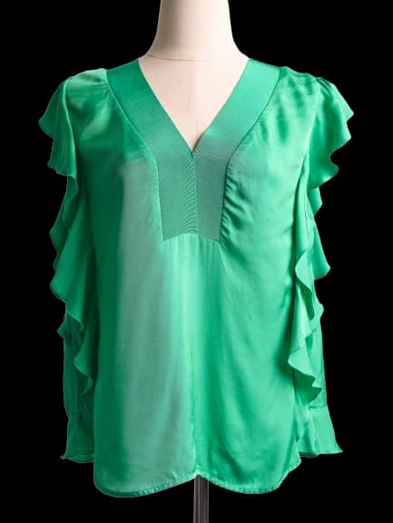Sandro Green Viscose Top — photo 1