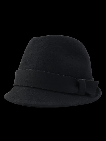 GF Ferre Black Cashmere Hat — 1