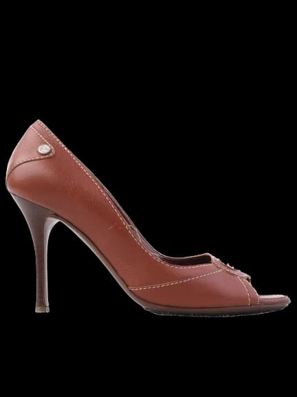 Celine Orange Leather Pumps — photo 1