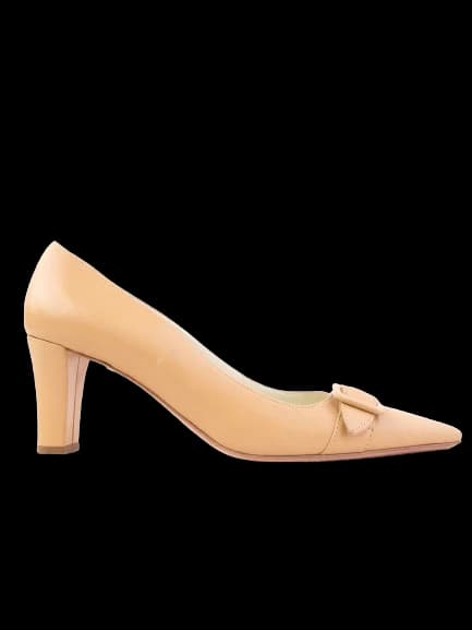 Bruno Magli Orange Leather Pumps — photo 1