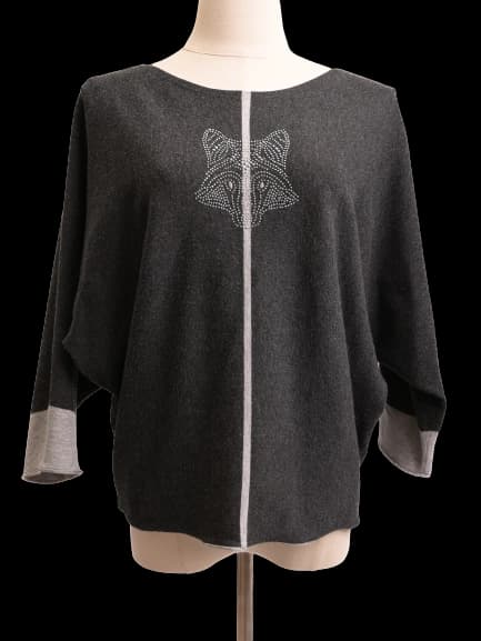 Laurel Gray Viscose Pullover