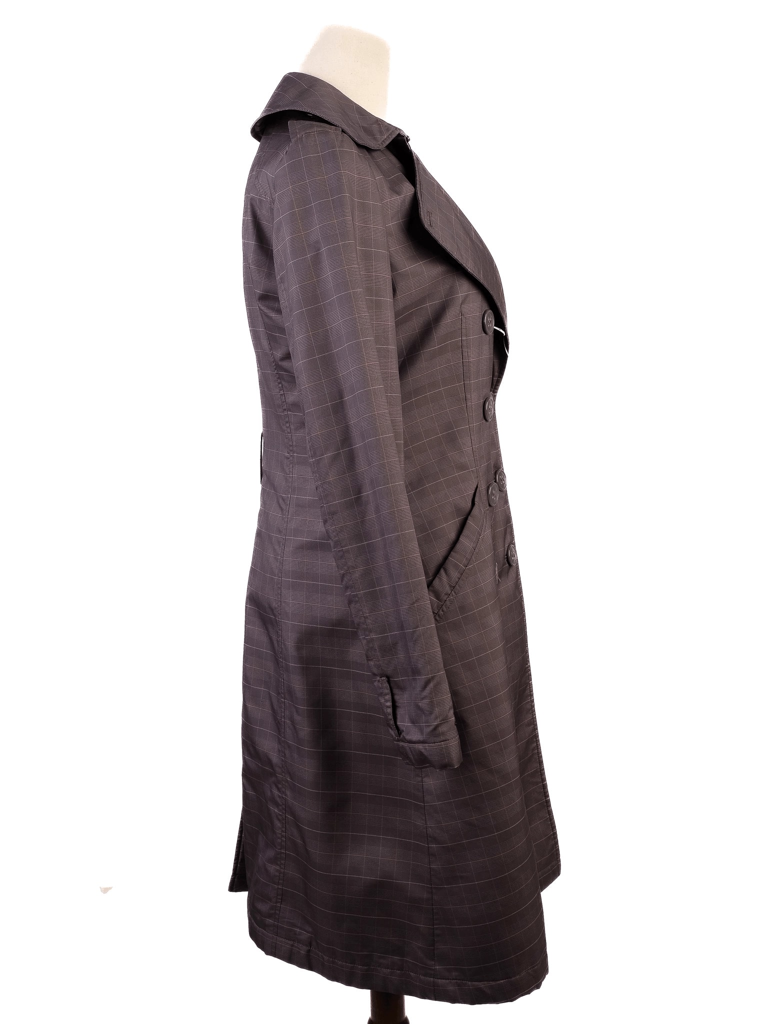 Emporio Armani Gray Polyester Coat — 3