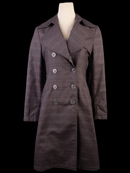 Emporio Armani Gray Polyester Coat — photo 1