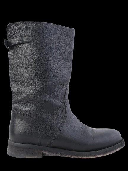 Dolce Gabbana Black Leather Boots — 1