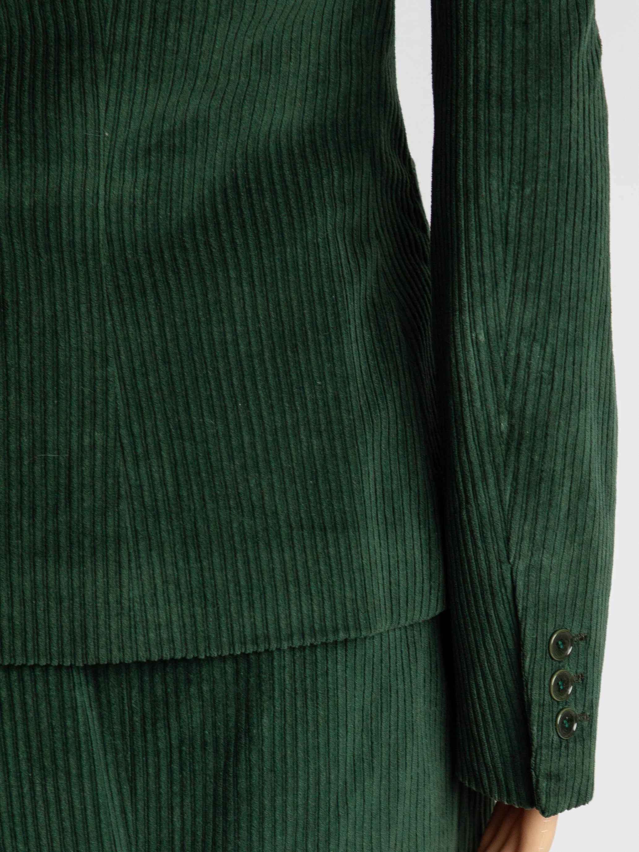 Moschino Green Cotton Skirt Suit — 3