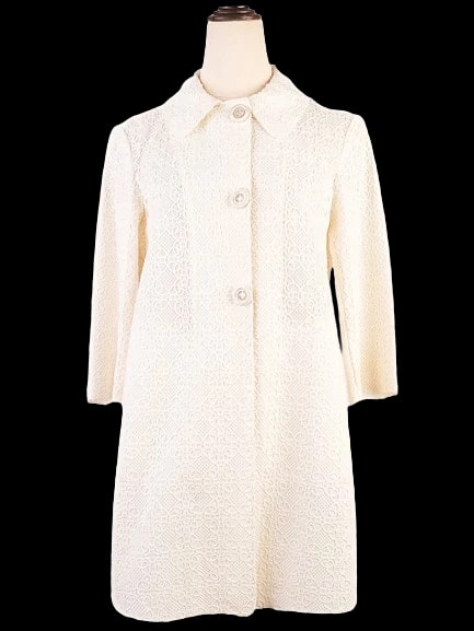 Ermanno Scervino White Cotton Coat — 1