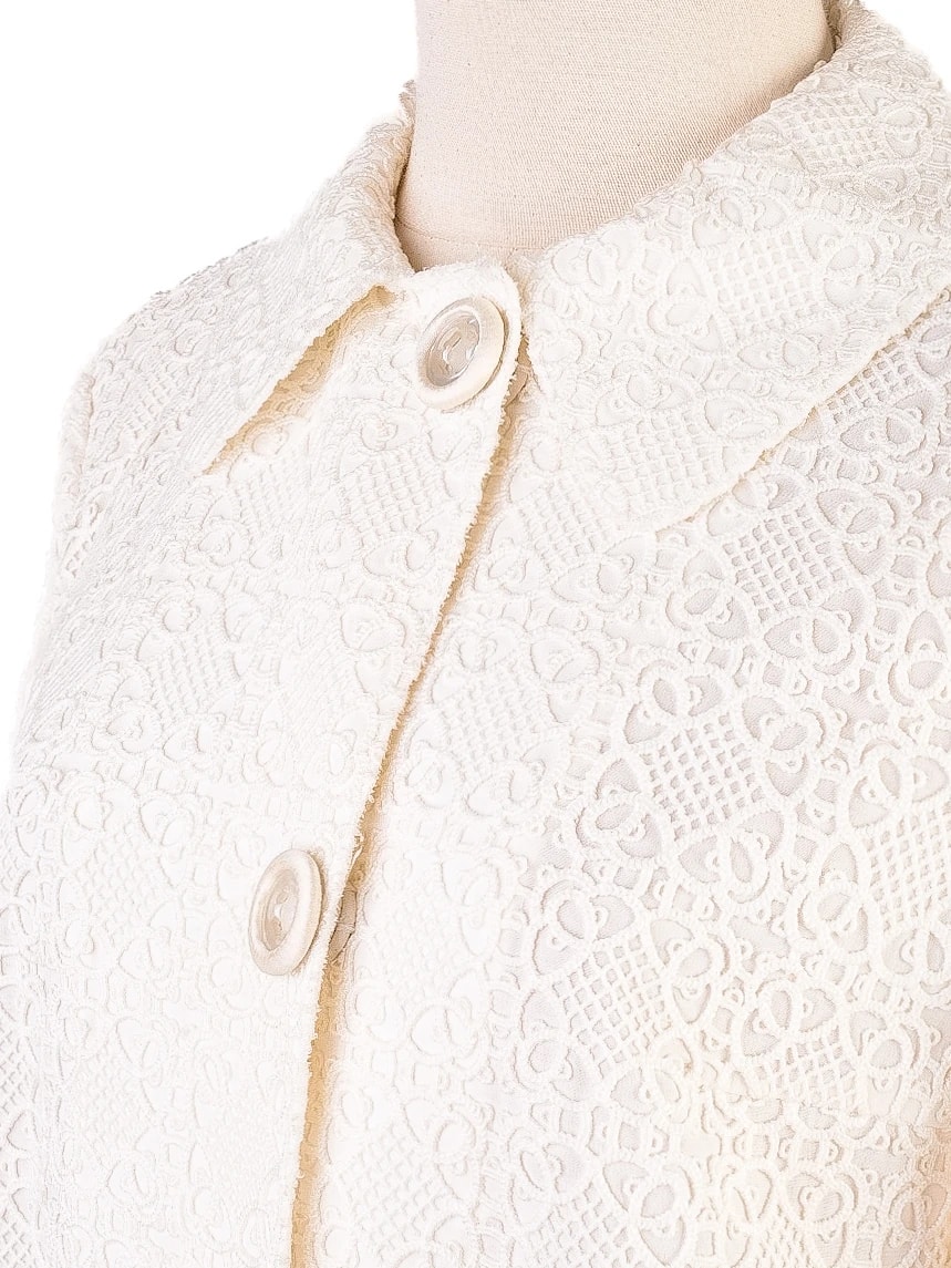 Ermanno Scervino White Cotton Coat — 3