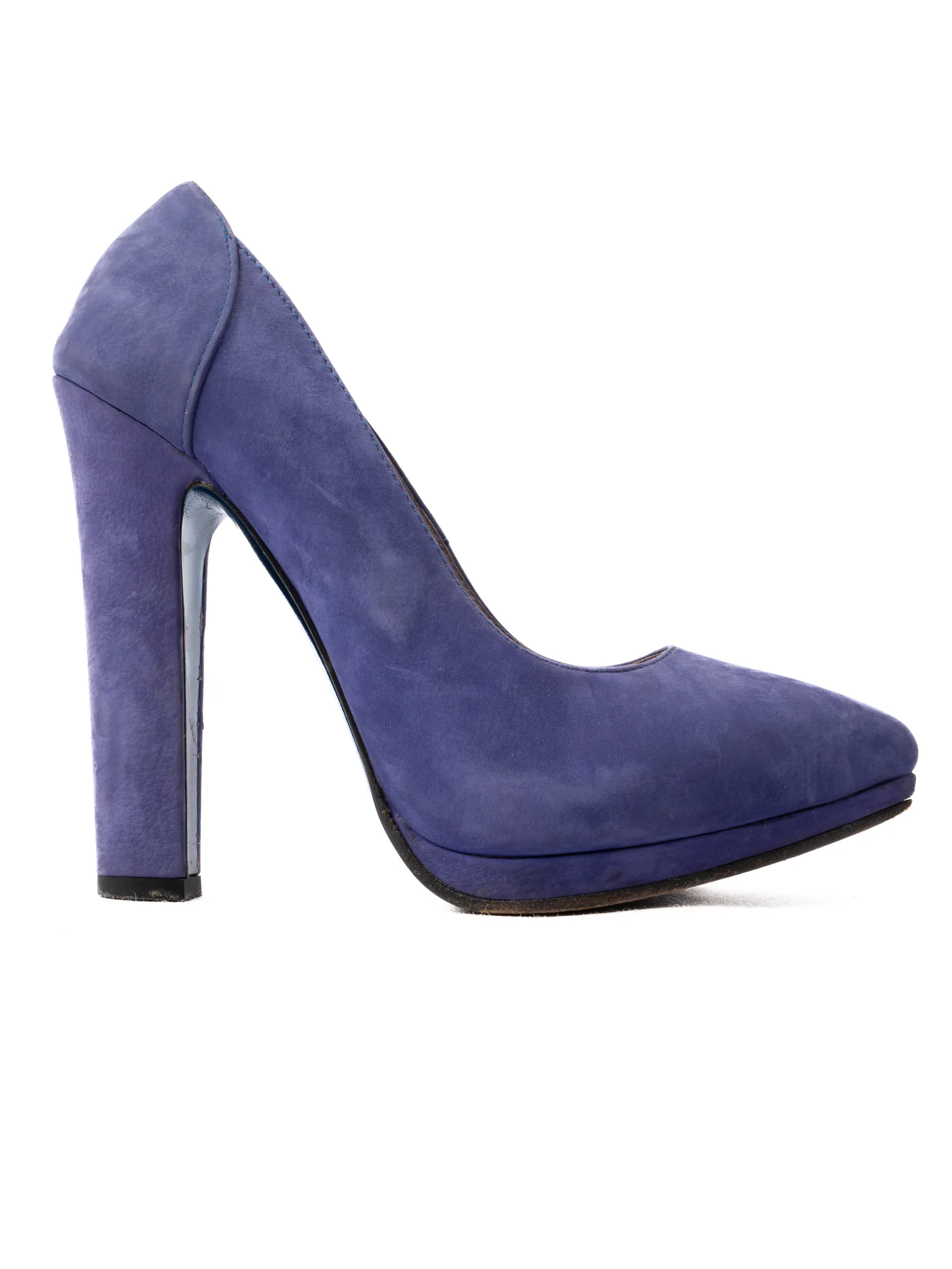Versace Purple Leather High Heel Pumps — 2
