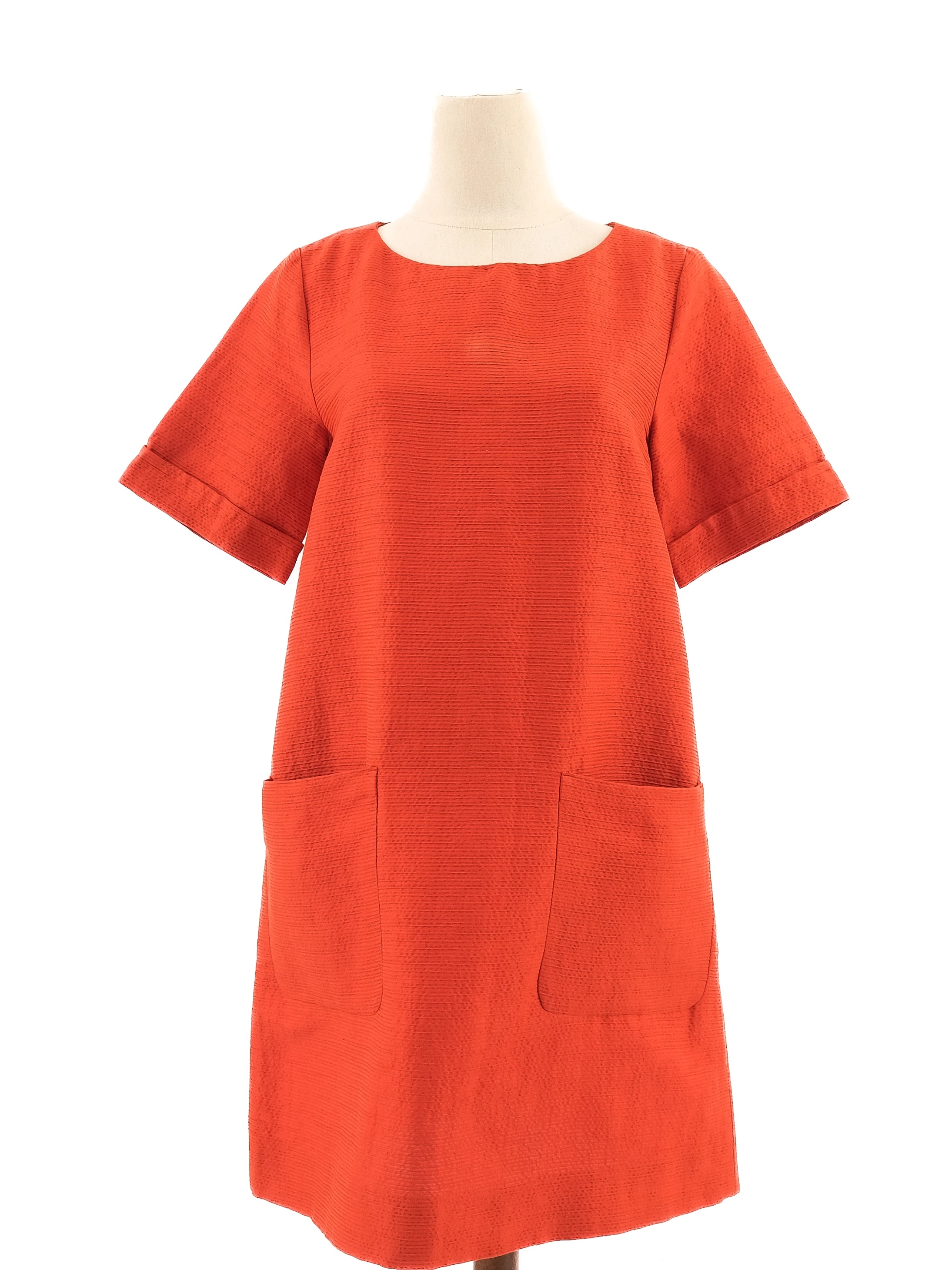 Max Mara Red Cotton Casual Dress — 3