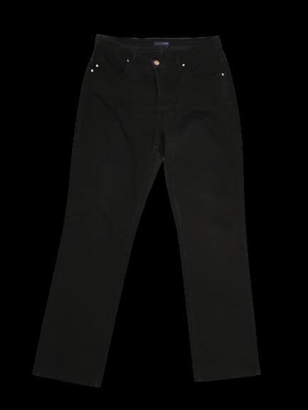 Trussardi Black Cotton Casual Trousers — photo 1