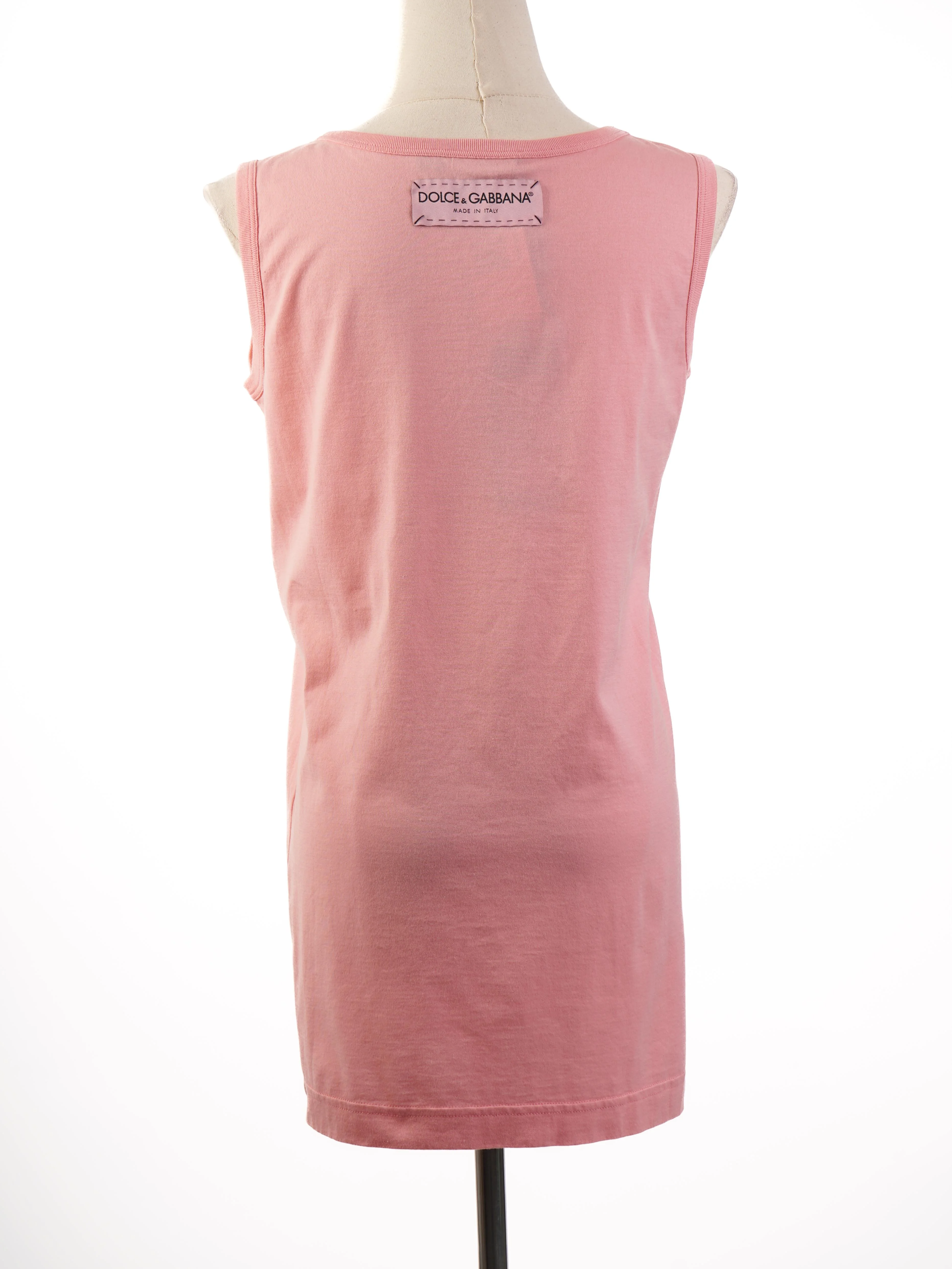 Dolce Gabbana Pink Cotton Top — 3