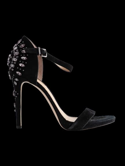 BCBGeneration Black Genuine suede High Heel Sandals