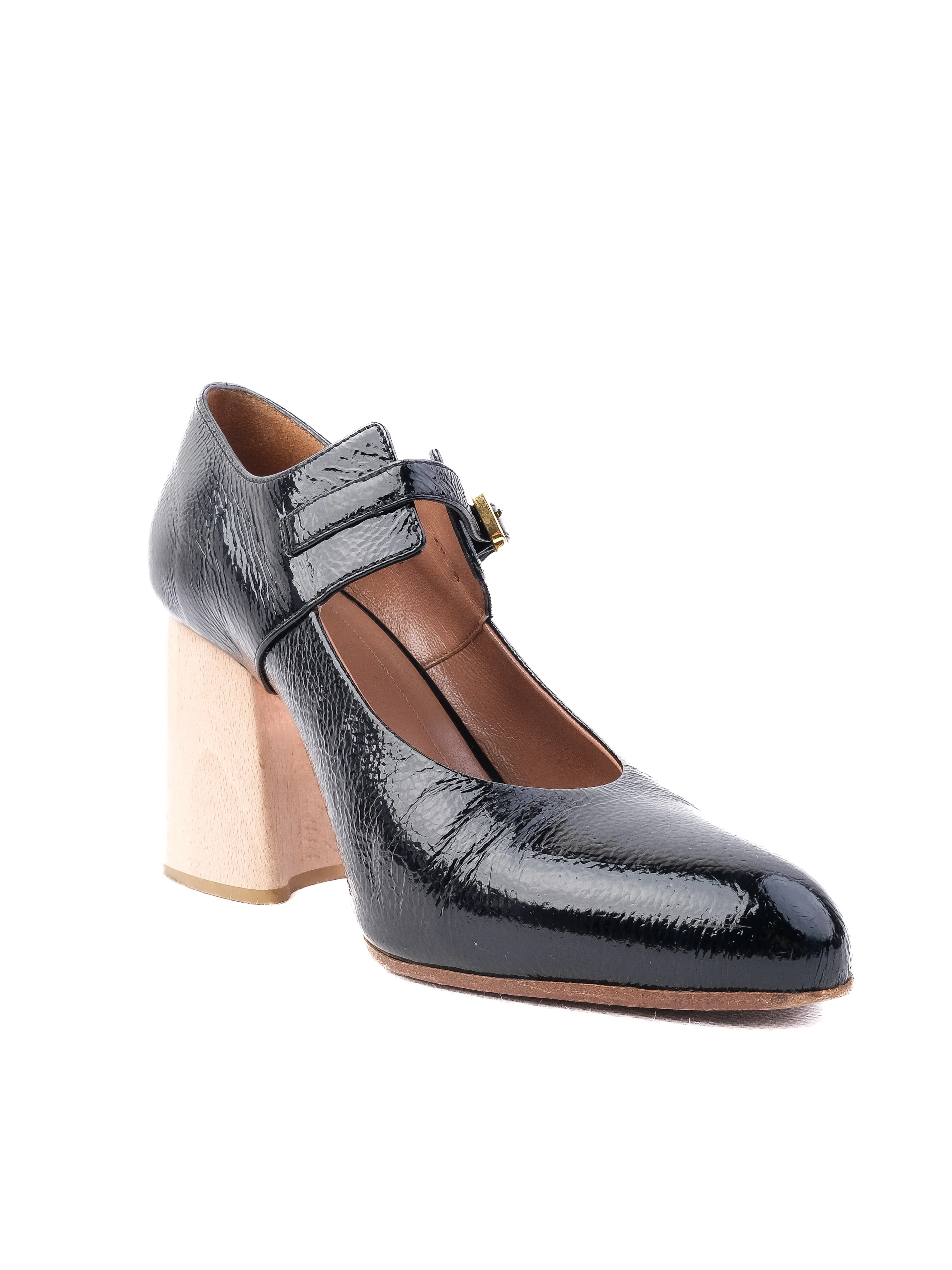 Marni Black Leather High Heel Pumps — 3