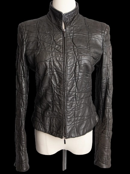 Armani Exchange Green Leather Jacket — 3