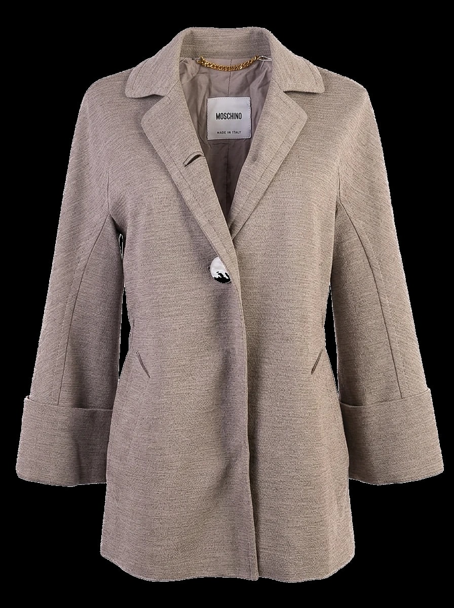 Moschino Gray Wool Coat — 1