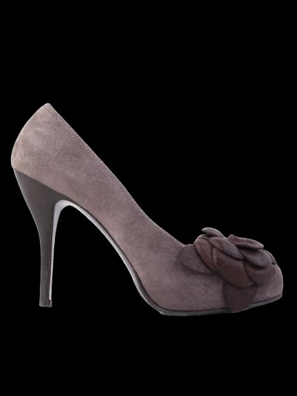 L'Autre Chose Gray Leather Pumps — 1