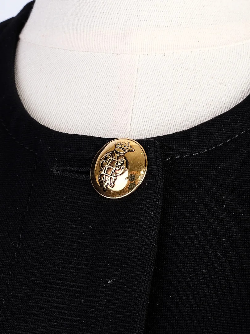 Emilio Pucci Black Viscose Coat — 3